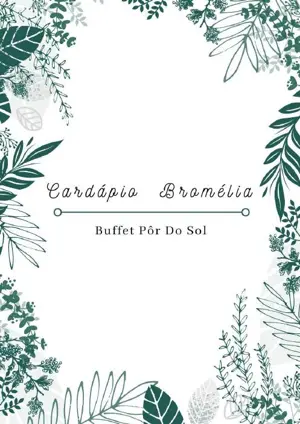 Capa do cardápio Bromélia