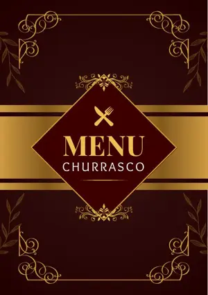 Capa do cardápio Churrasco